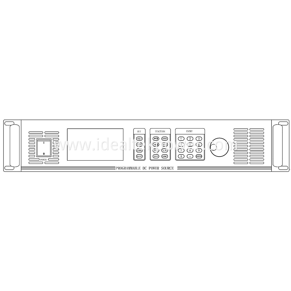 CSPW Auto Ranging Programmable DC Power Supplies Front Panel